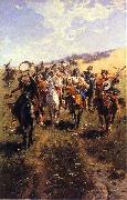 jozef brandt Cossack oil